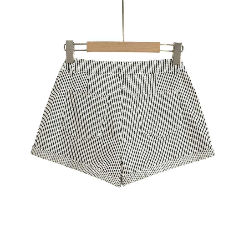 Striped low waisted jeans for women