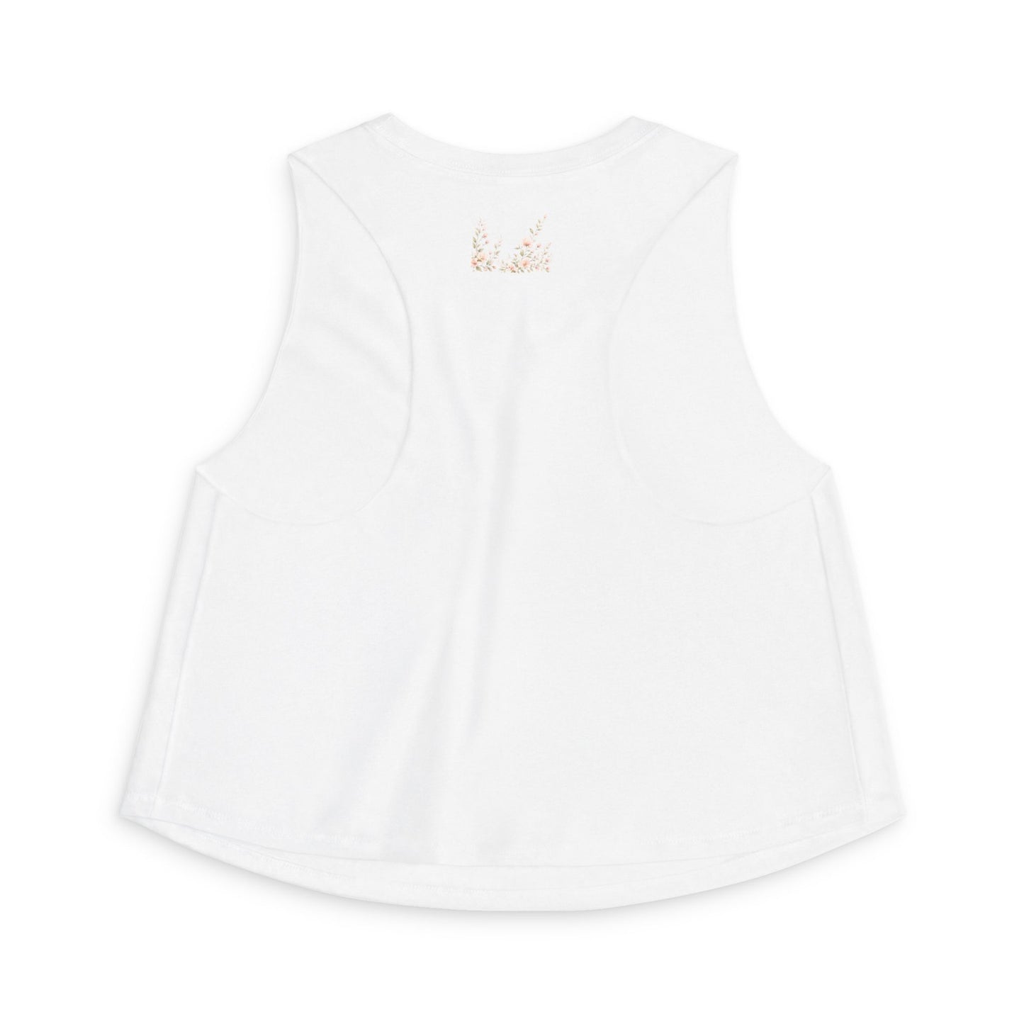 Floral Vines Women's Crop Top — Soft Peach Blossom Tank