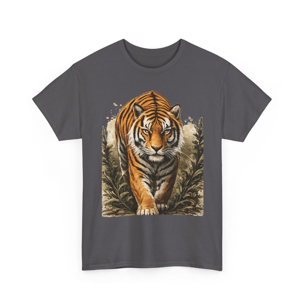 Tiger Stroll Graphic Tee — Majestic Tiger Vintage-Style T-Shirt