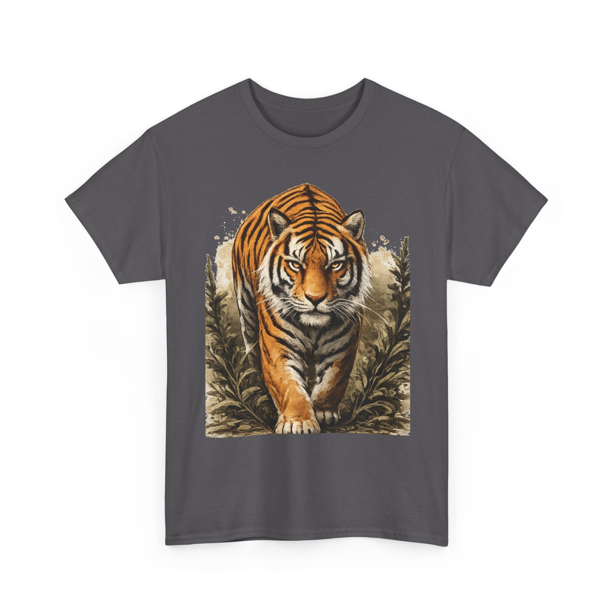 Tiger Stroll Graphic Tee — Majestic Tiger Vintage-Style T-Shirt