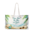 Beach Weekender Bag — "Sun, Sea, the Sky, and You" Travel Tote