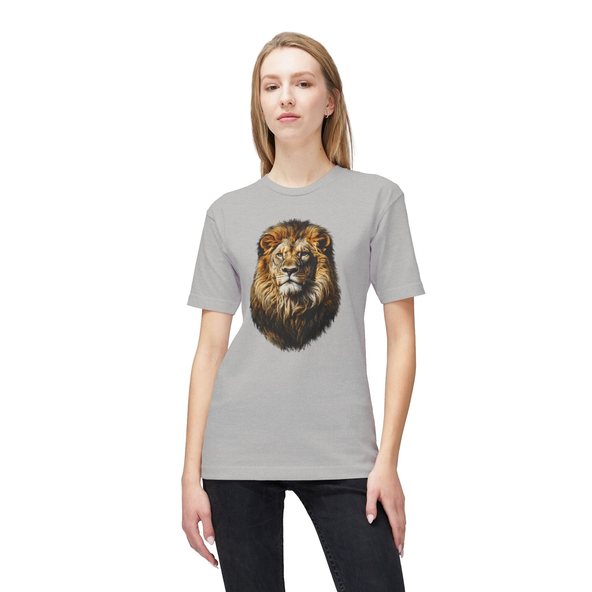 Lion Head Graphic T-Shirt – Majestic Wildlife Tee