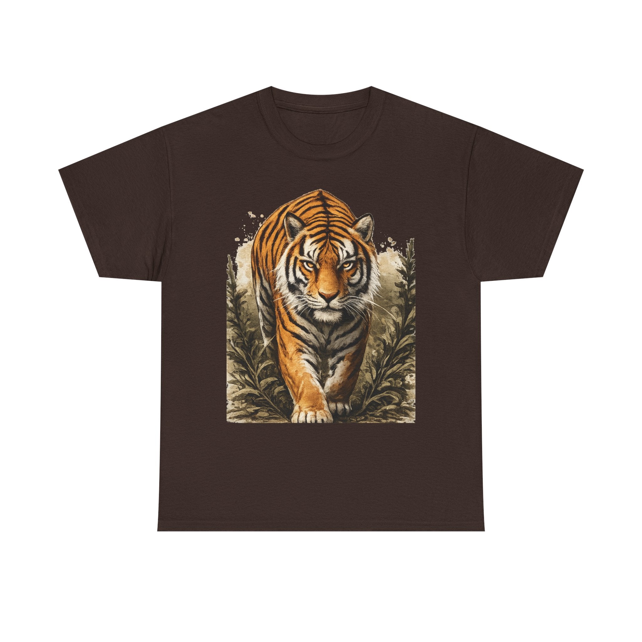 Tiger Stroll Graphic Tee — Majestic Tiger Vintage-Style T-Shirt