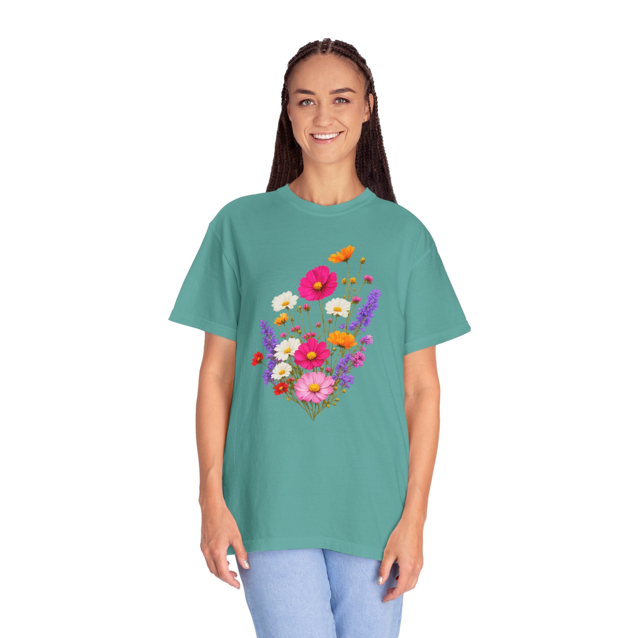 Floral Bouquet T-Shirt — Vintage Wildflower Garden Tee