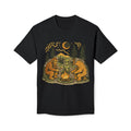 Alien Campfire Tee — Bigfoot & Bear Night Camp Graphic T-Shirt