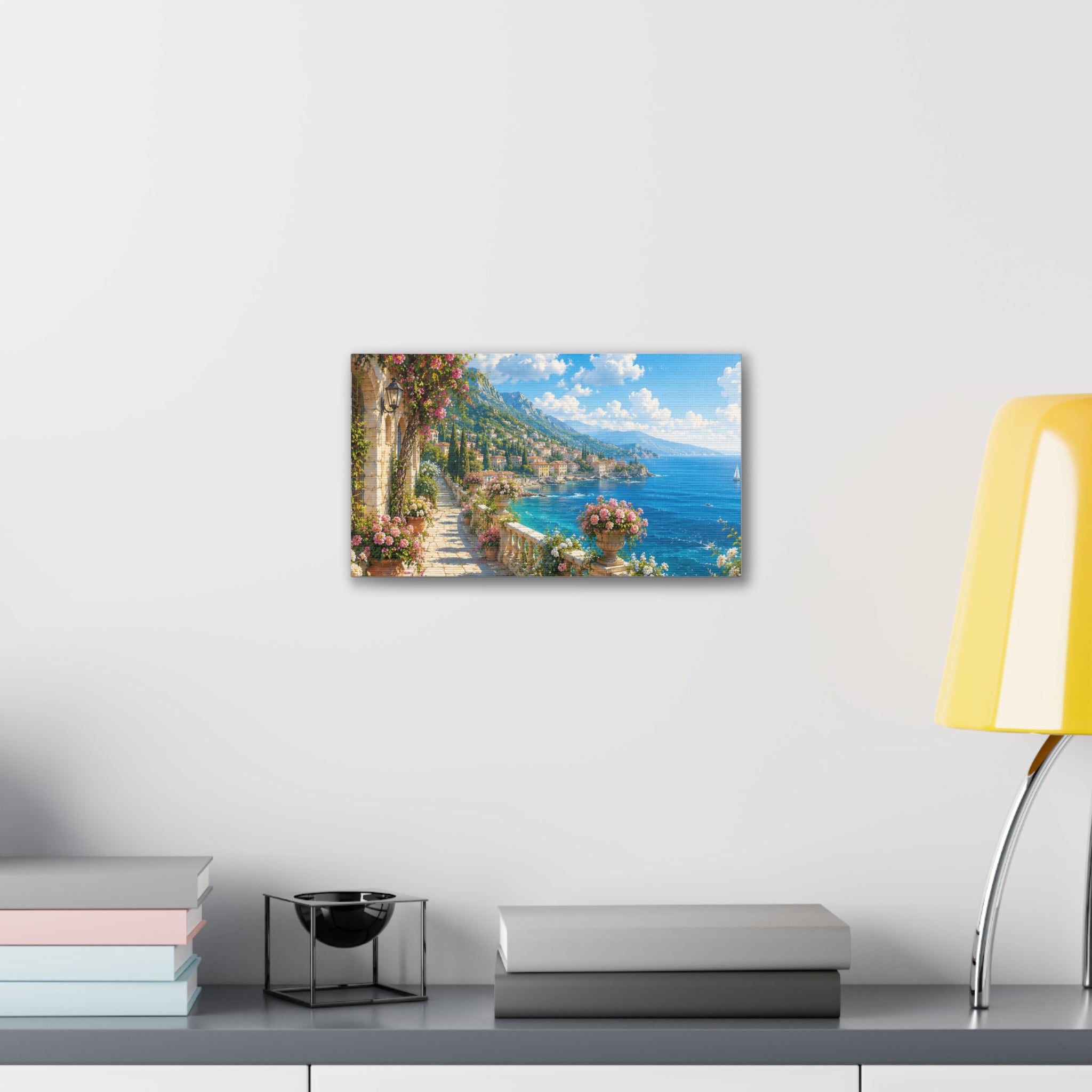 Canvas Print — Mediterranean Seaside Terrace Wall Art