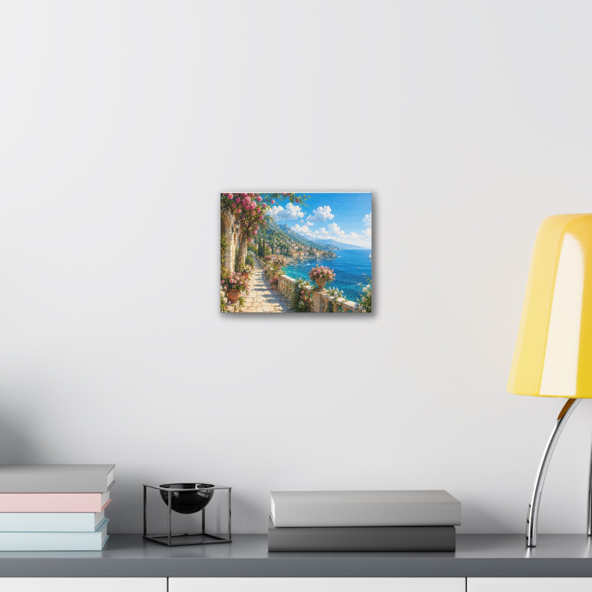 Canvas Print — Mediterranean Seaside Terrace Wall Art