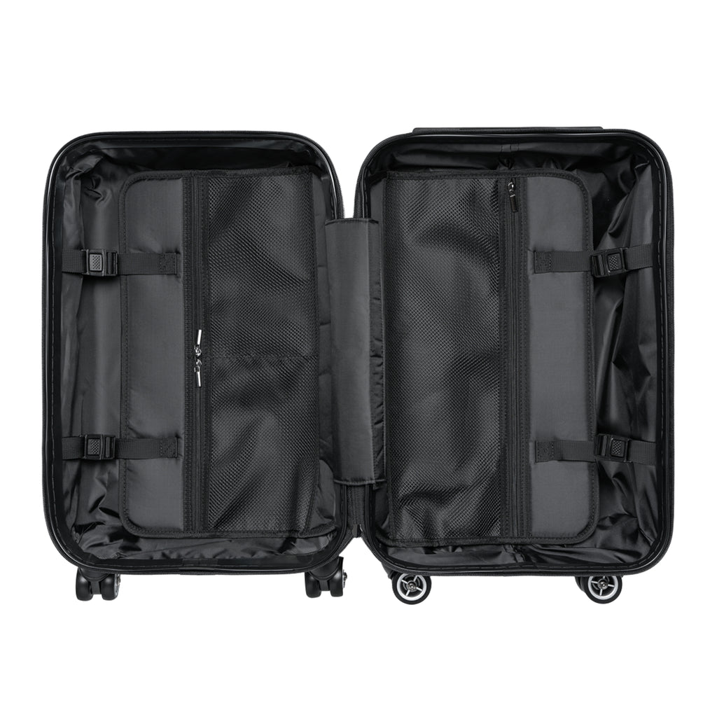 Tropical Abstract Carry-On Suitcase – Colorful Leaf Print Travel Luggage