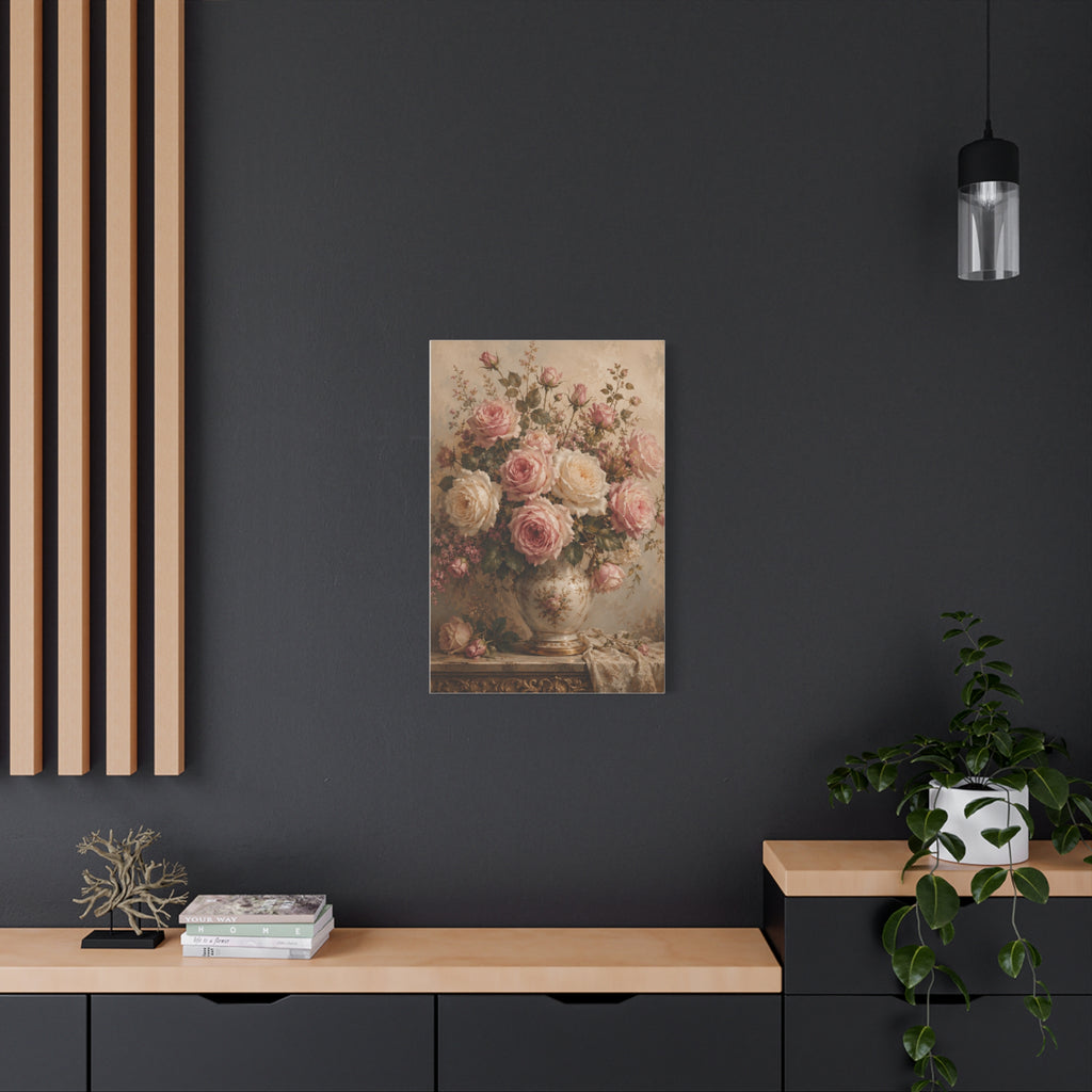 Vintage Rose Bouquet Canvas Print