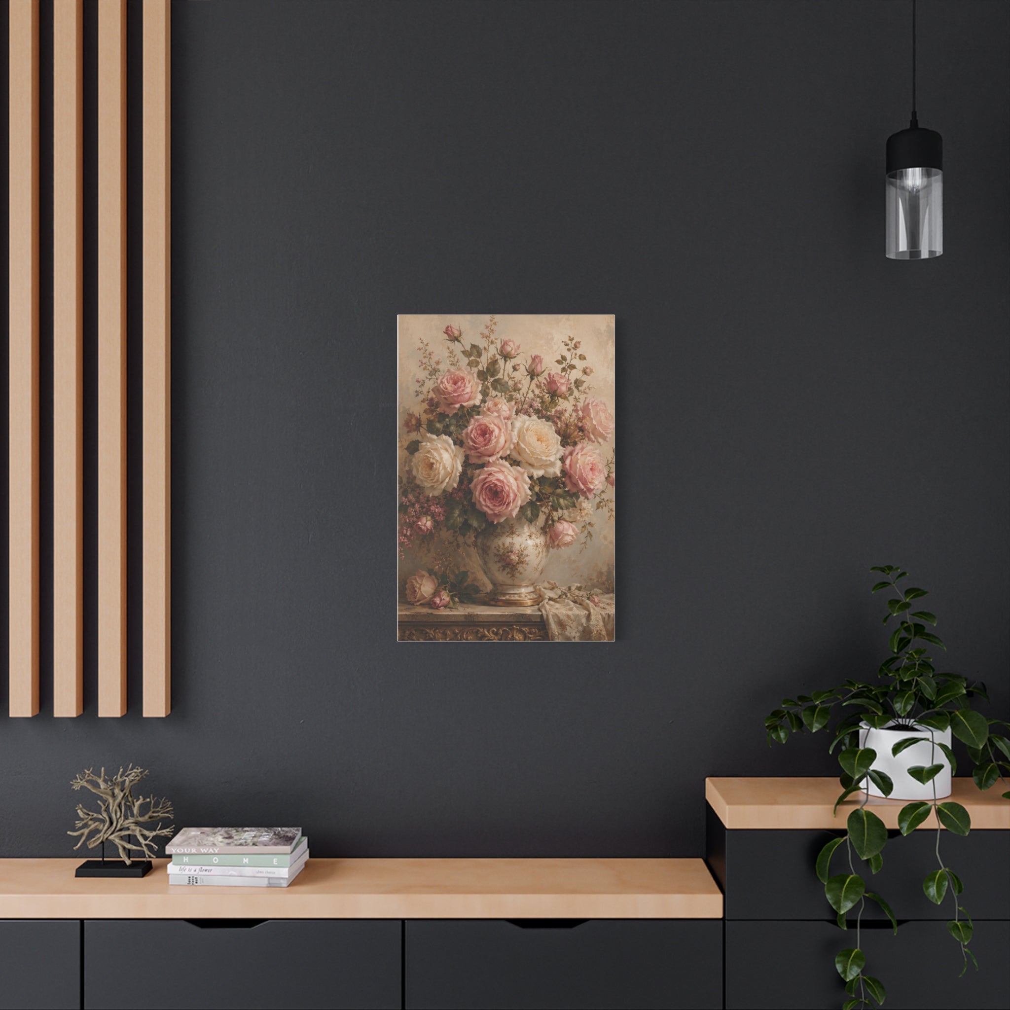Vintage Rose Bouquet Canvas Print