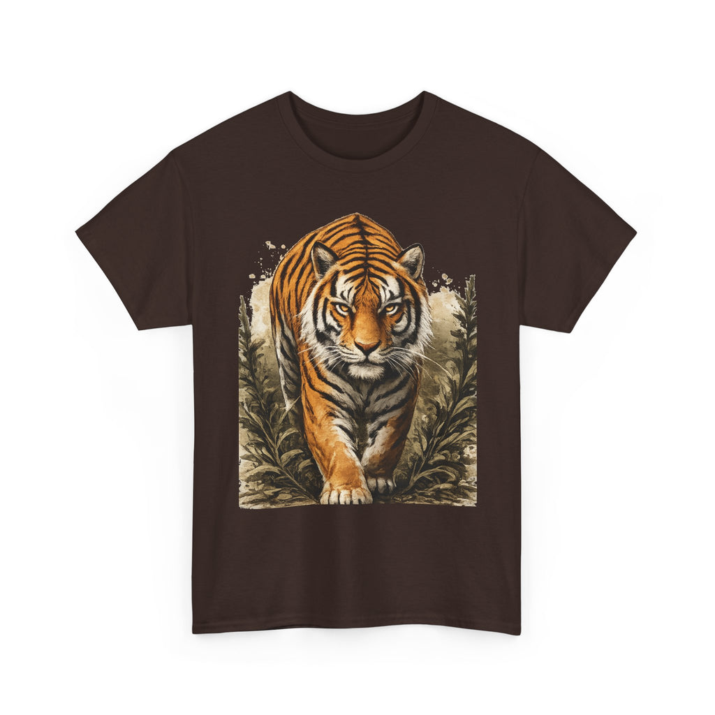 Tiger Stroll Graphic Tee — Majestic Tiger Vintage-Style T-Shirt