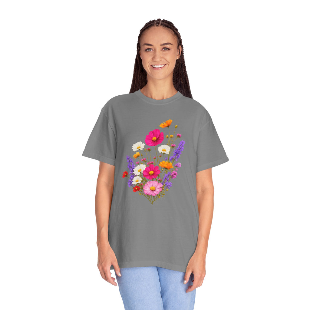 Floral Bouquet T-Shirt — Vintage Wildflower Garden Tee