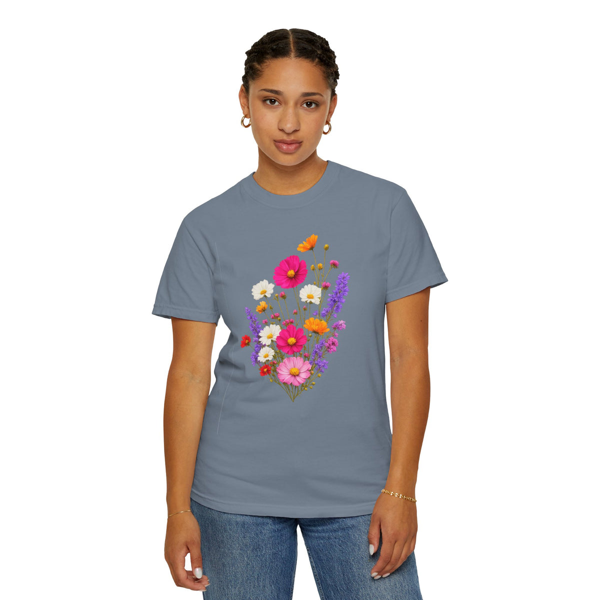 Floral Bouquet T-Shirt — Vintage Wildflower Garden Tee