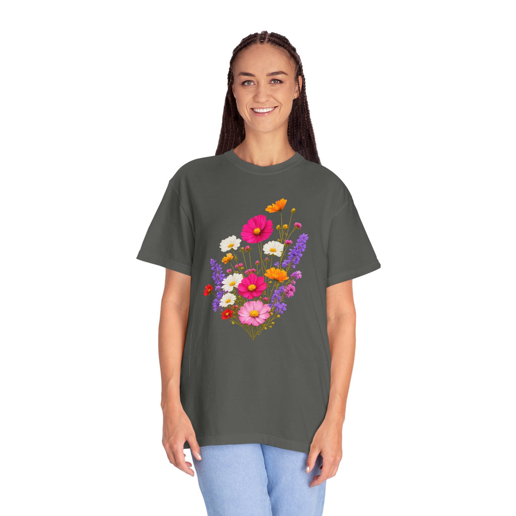 Floral Bouquet T-Shirt — Vintage Wildflower Garden Tee