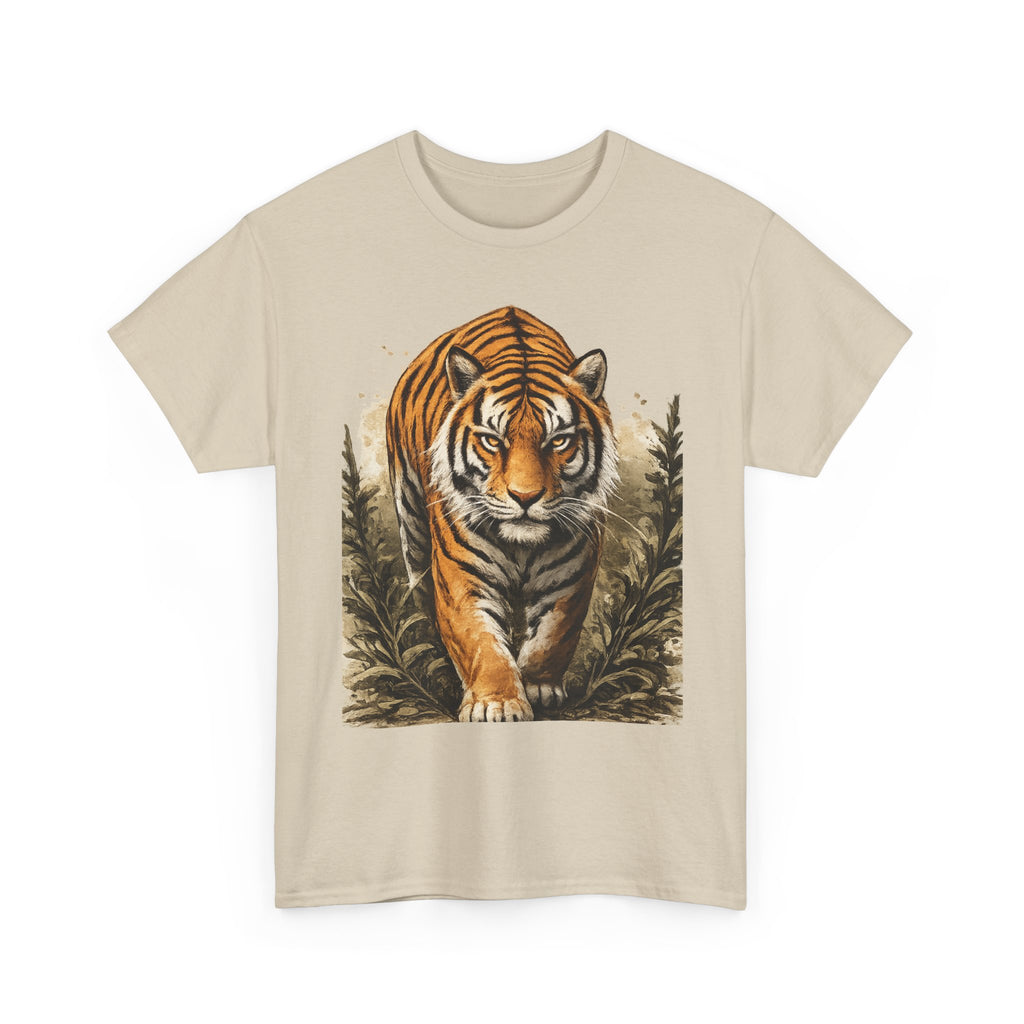 Tiger Stroll Graphic Tee — Majestic Tiger Vintage-Style T-Shirt
