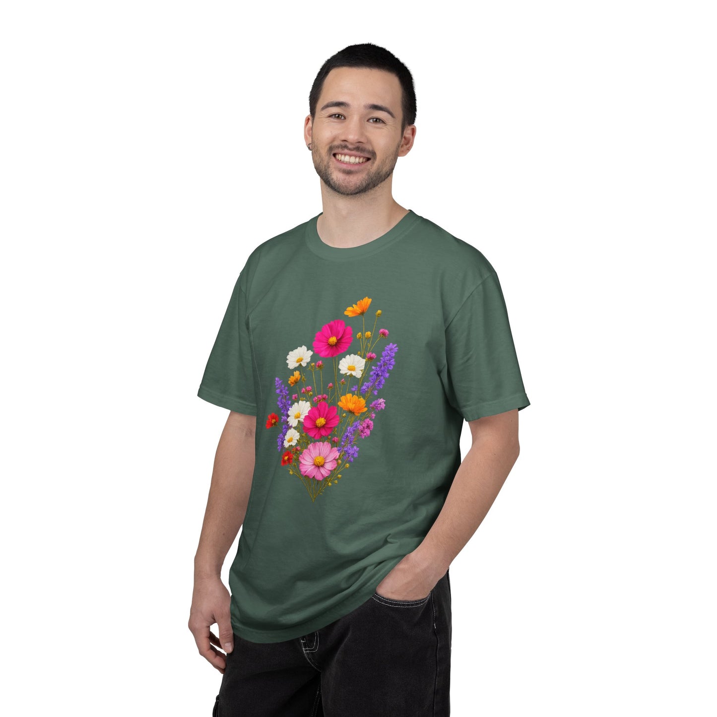 Floral Bouquet T-Shirt — Vintage Wildflower Garden Tee