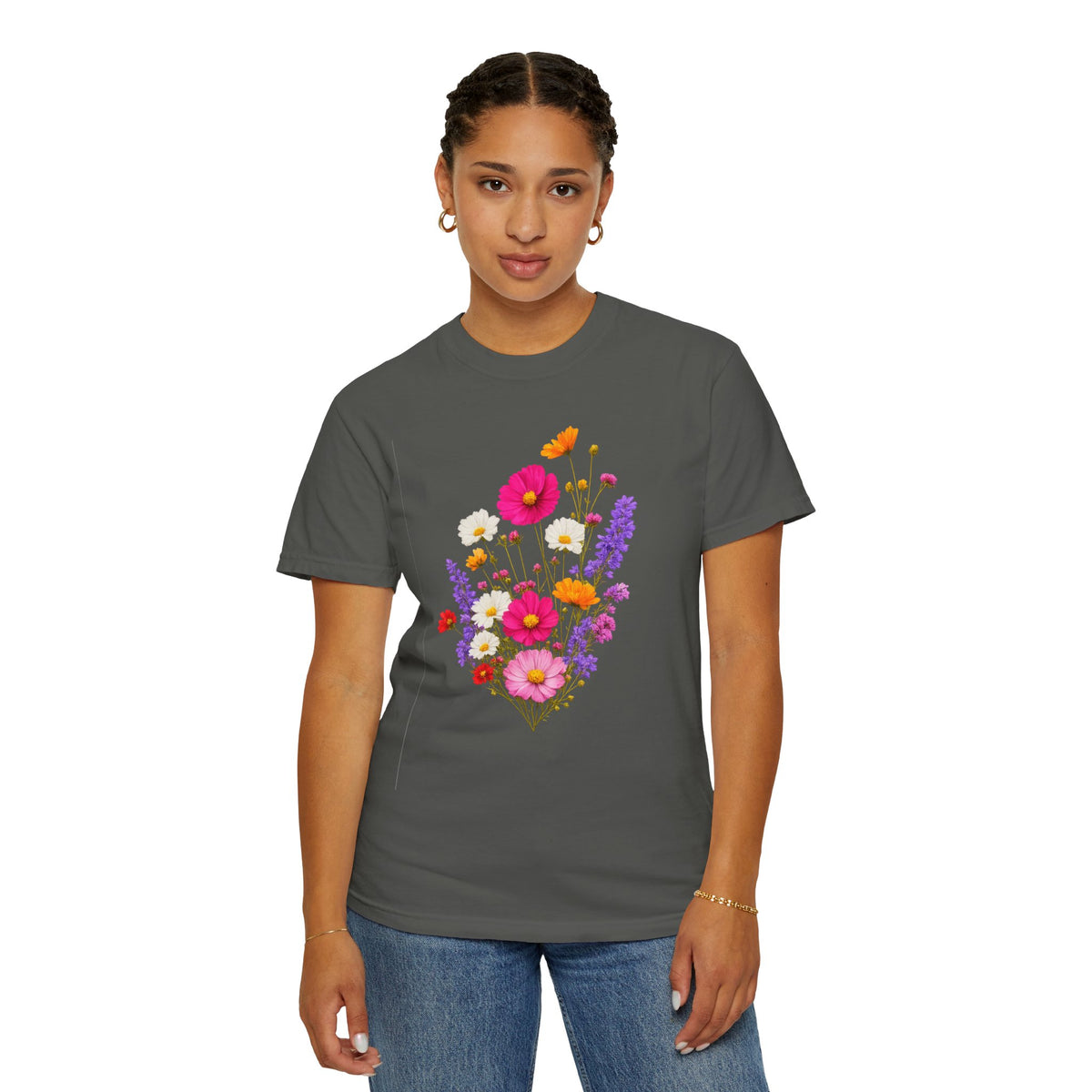 Floral Bouquet T-Shirt — Vintage Wildflower Garden Tee