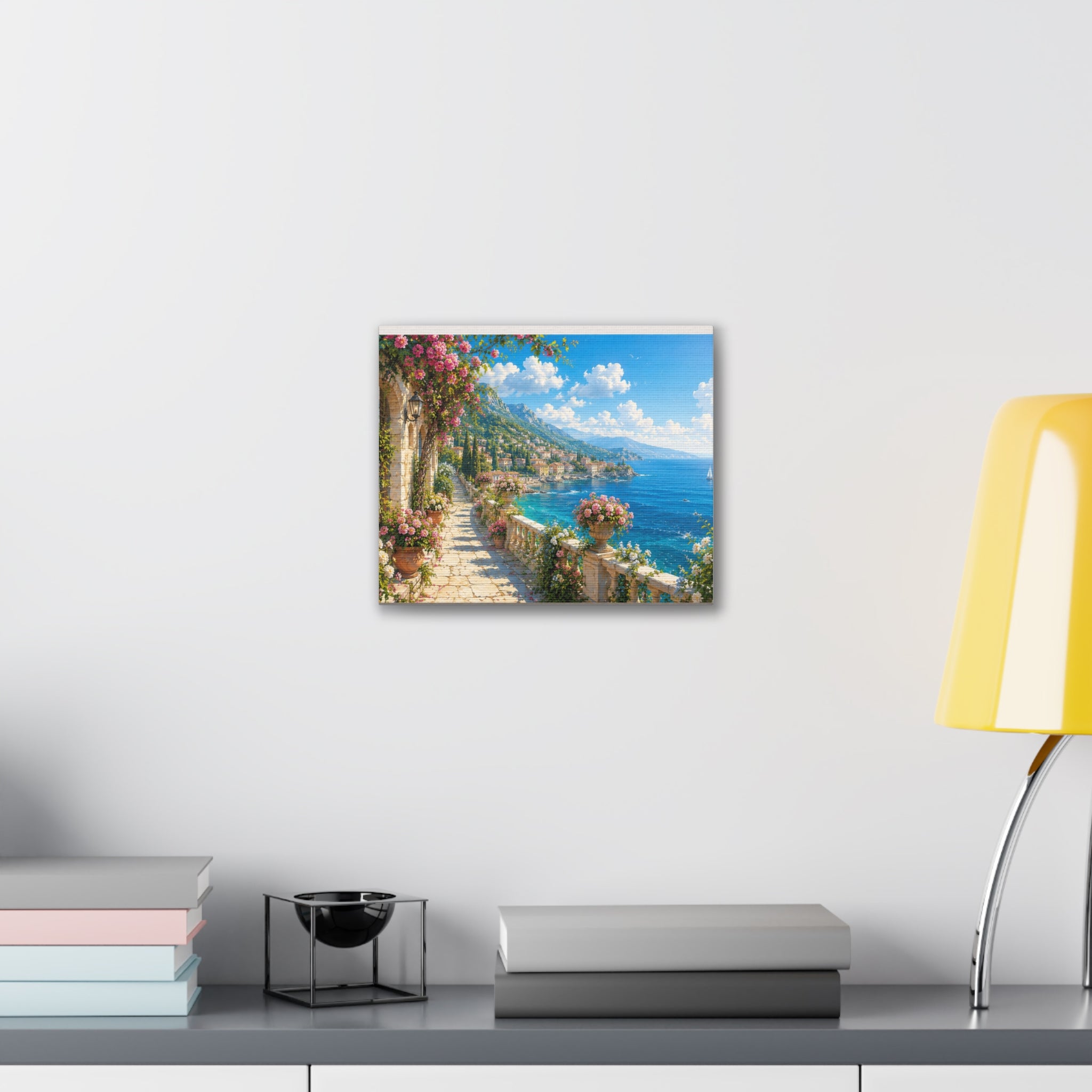 Canvas Print — Mediterranean Seaside Terrace Wall Art