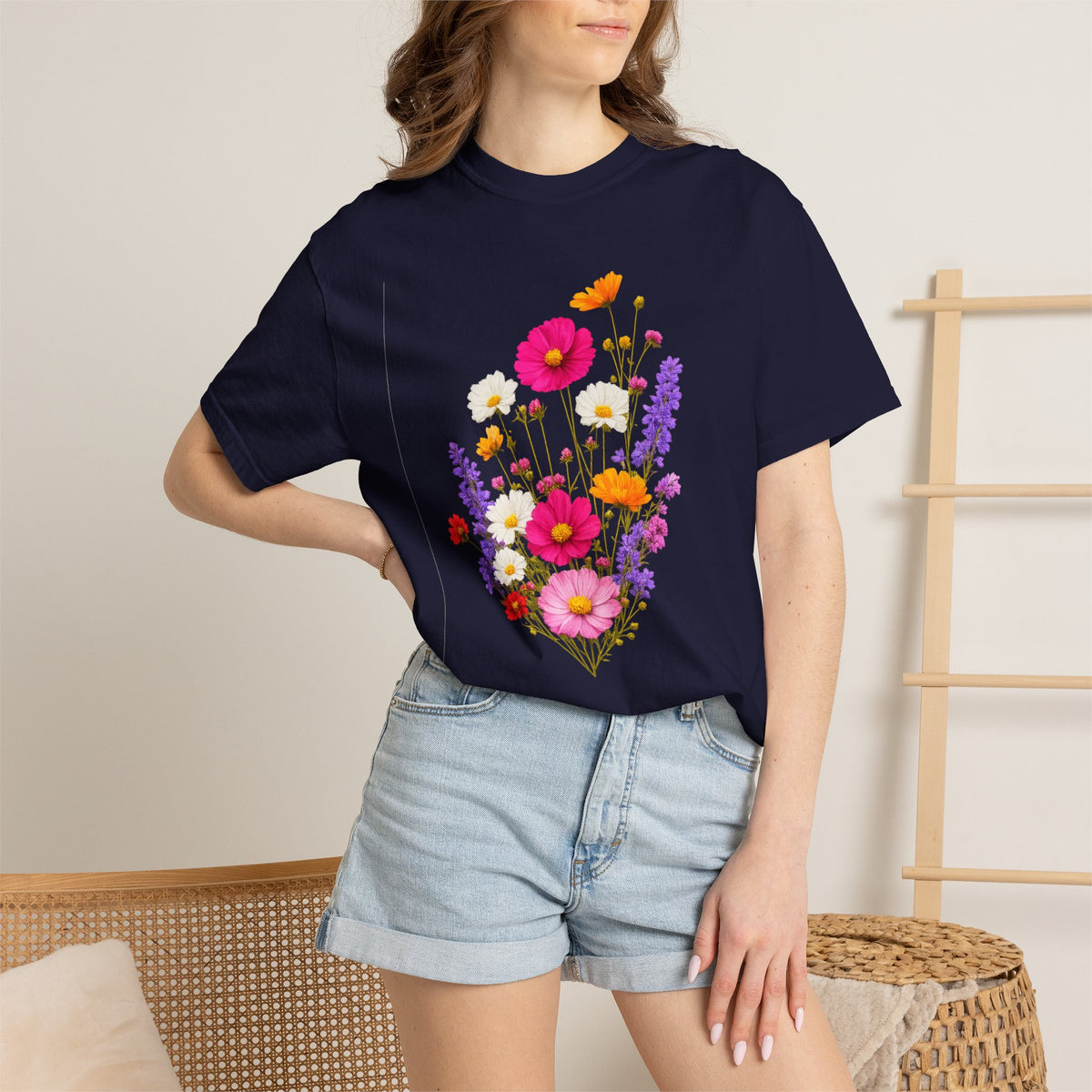 Floral Bouquet T-Shirt — Vintage Wildflower Garden Tee