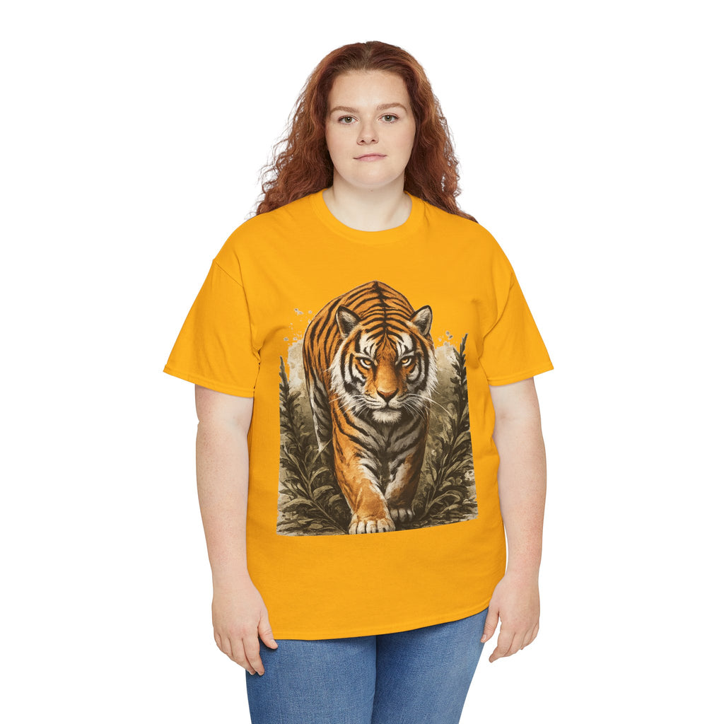 Tiger Stroll Graphic Tee — Majestic Tiger Vintage-Style T-Shirt