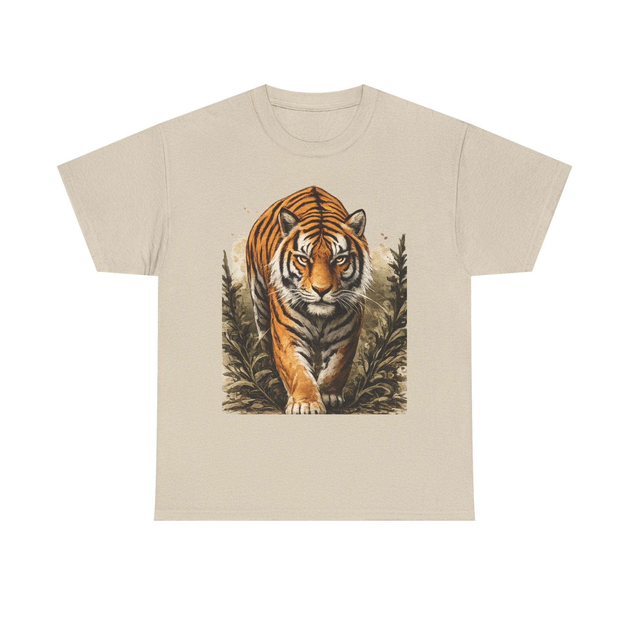 Tiger Stroll Graphic Tee — Majestic Tiger Vintage-Style T-Shirt