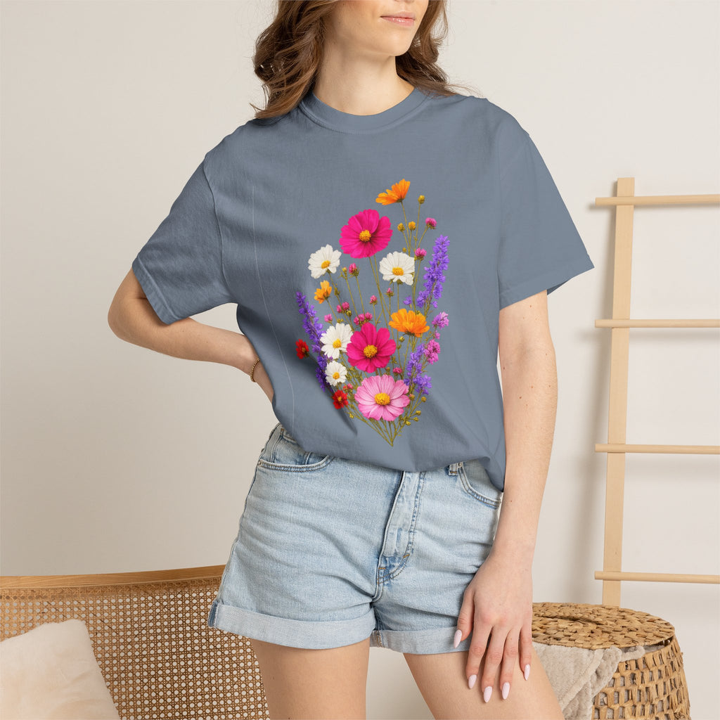Floral Bouquet T-Shirt — Vintage Wildflower Garden Tee