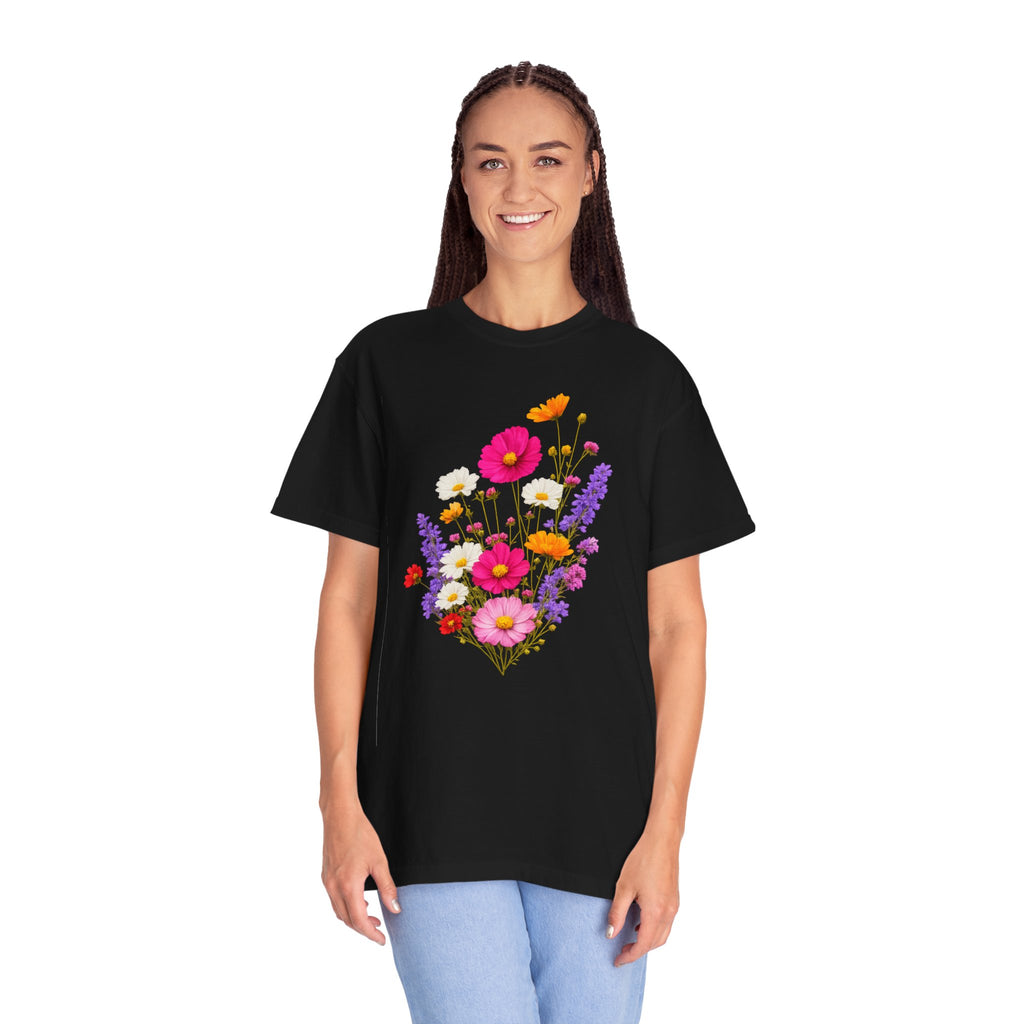 Floral Bouquet T-Shirt — Vintage Wildflower Garden Tee