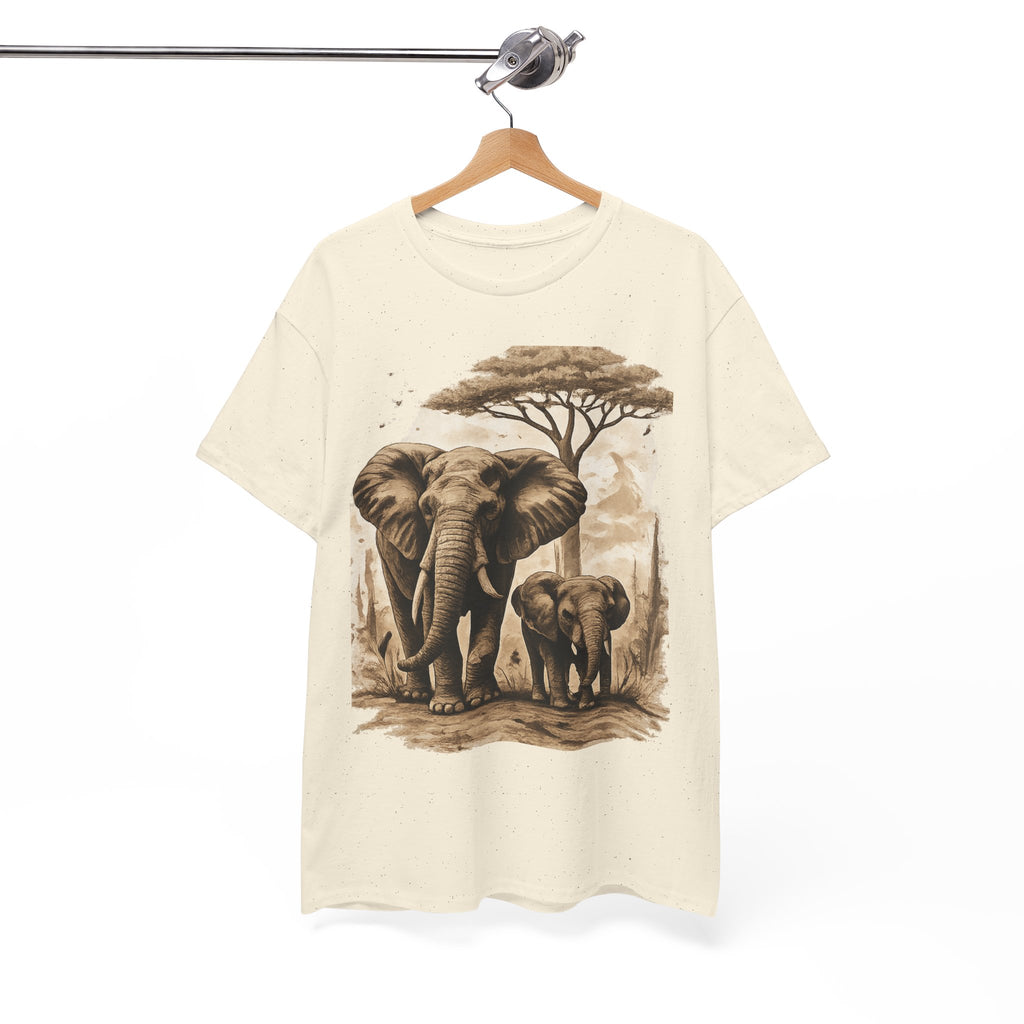 Elephant Family Tee — Vintage Safari Wildlife T-Shirt
