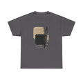 Abstract Brushstroke Tee — Minimal Neutral Art Graphic T-Shirt