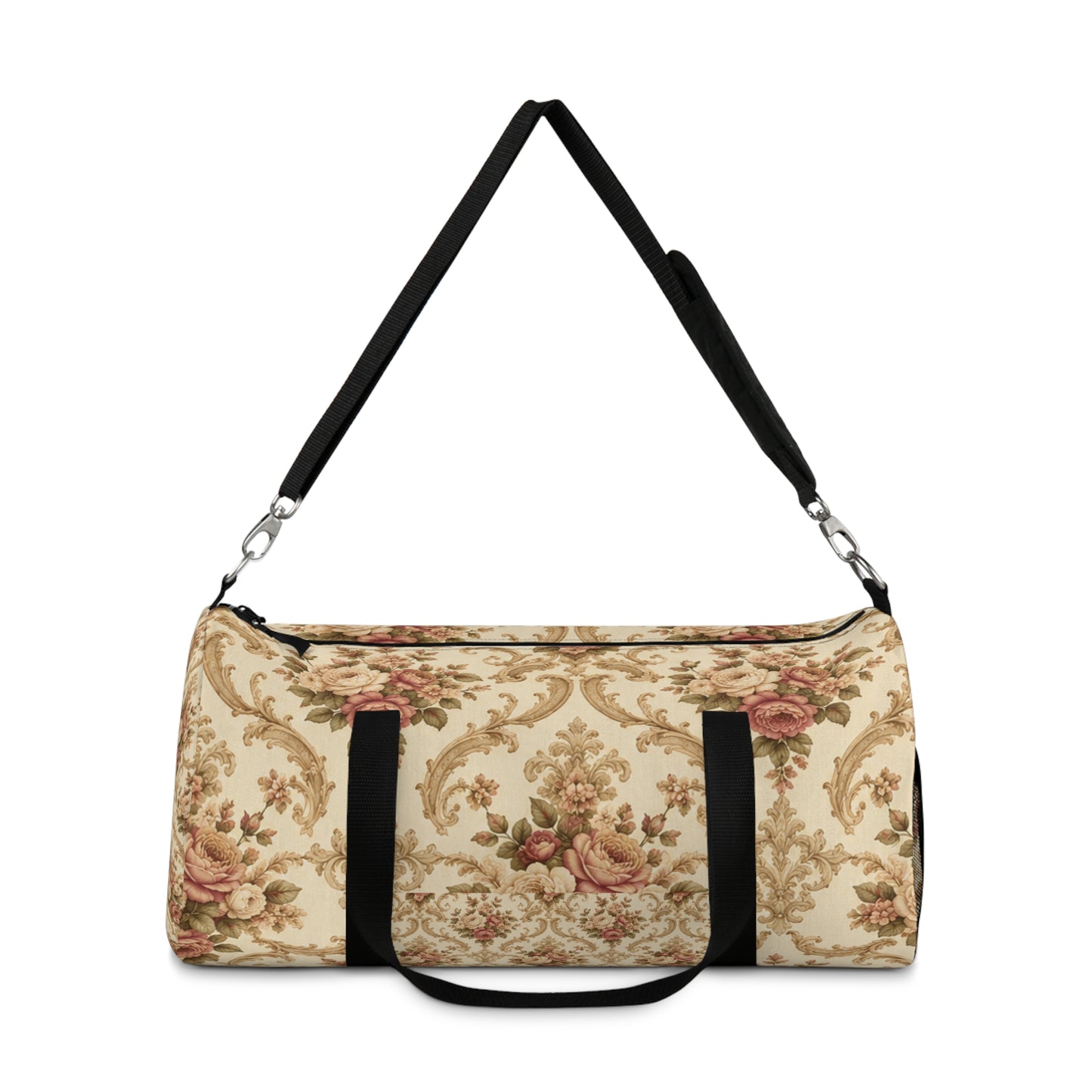 Vintage Floral Travel Duffel Bag – Rose Damask Gym & Weekend Bag