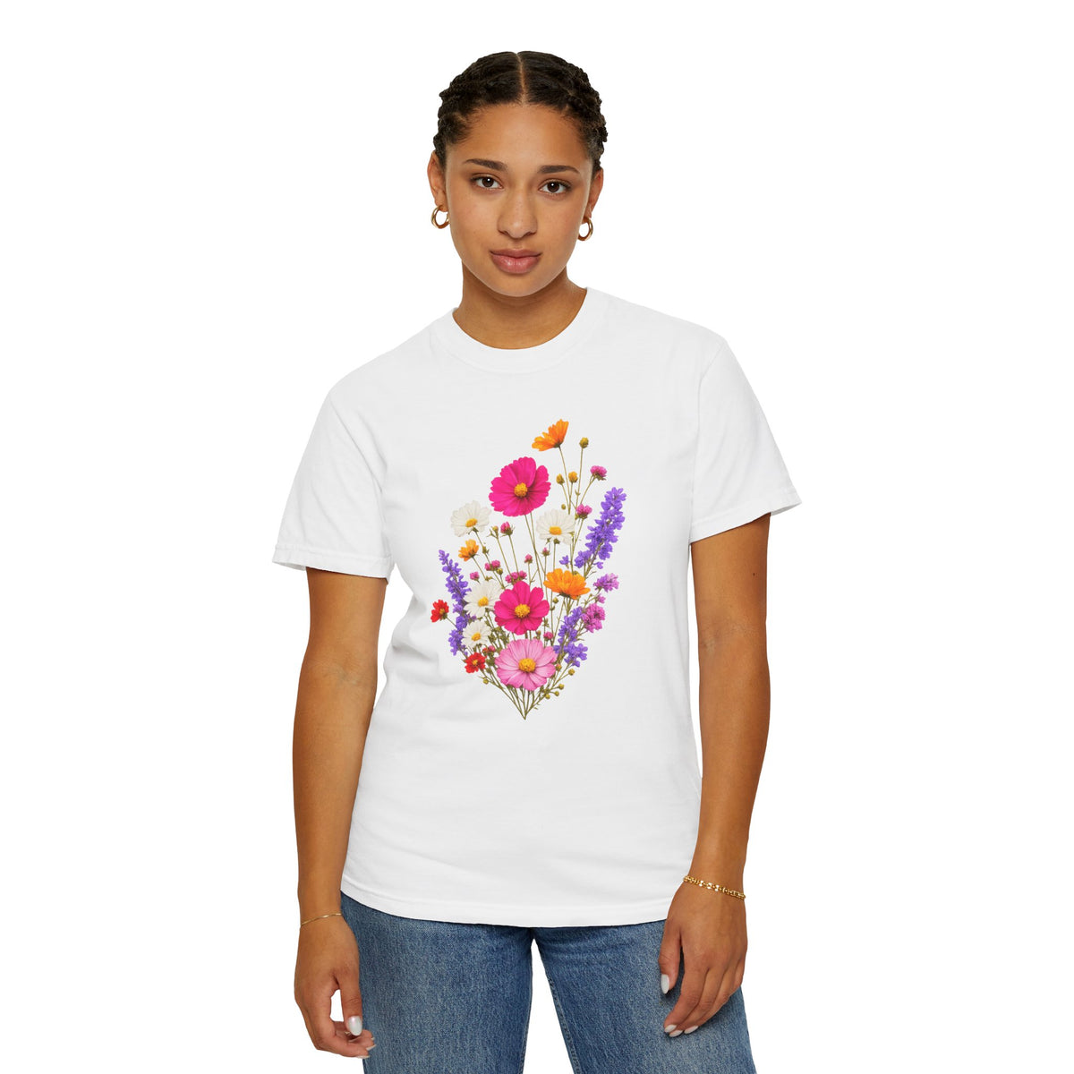 Floral Bouquet T-Shirt — Vintage Wildflower Garden Tee