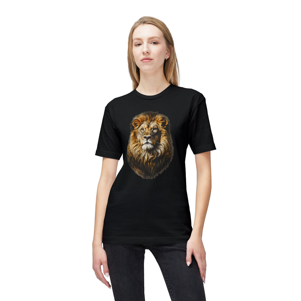 Lion Head Graphic T-Shirt – Majestic Wildlife Tee