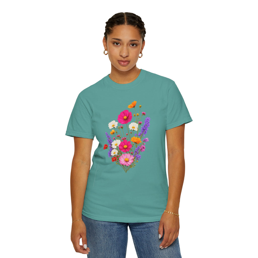 Floral Bouquet T-Shirt — Vintage Wildflower Garden Tee