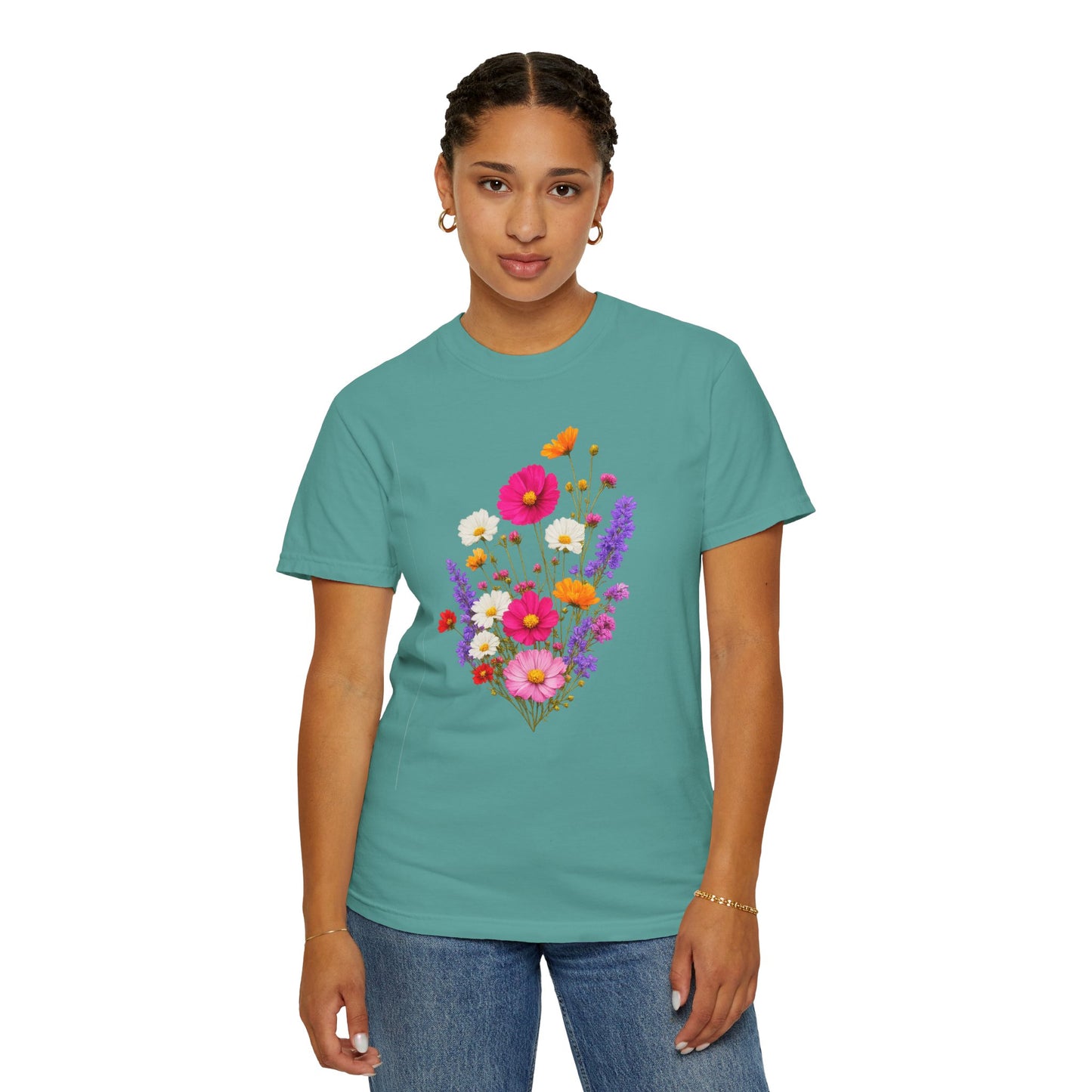 Floral Bouquet T-Shirt — Vintage Wildflower Garden Tee