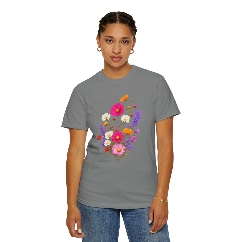 Floral Bouquet T-Shirt — Vintage Wildflower Garden Tee