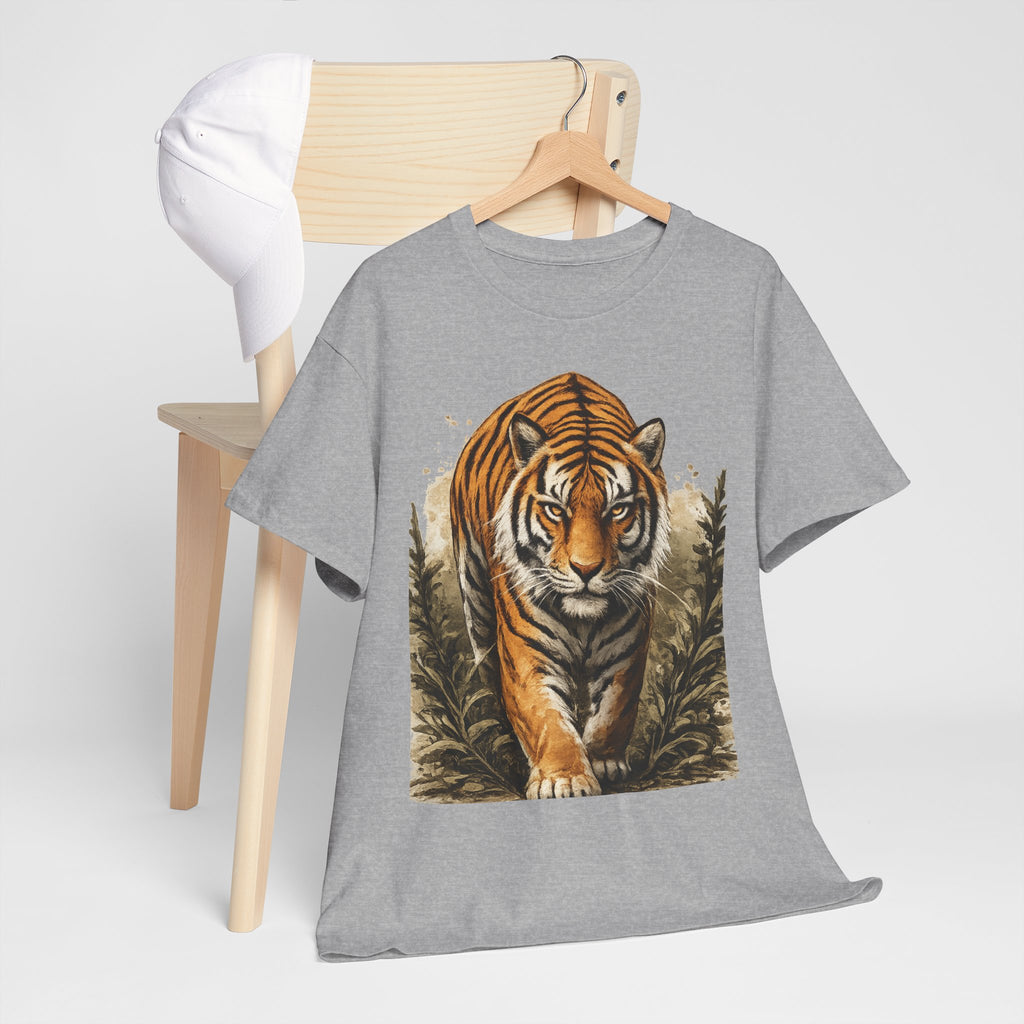 Tiger Stroll Graphic Tee — Majestic Tiger Vintage-Style T-Shirt