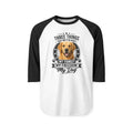 Golden Retriever Raglan Shirt - "My Family Has Paws" Dog Lover Baseball Tee