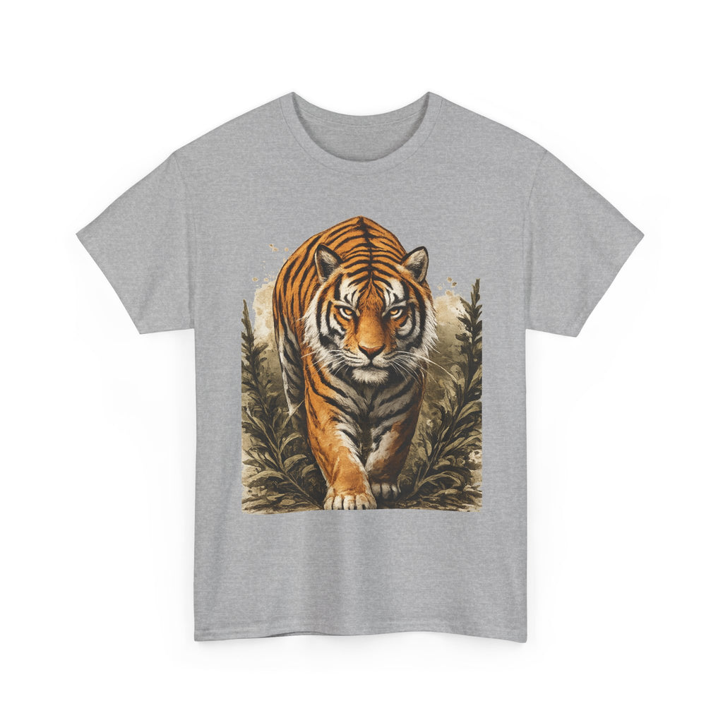 Tiger Stroll Graphic Tee — Majestic Tiger Vintage-Style T-Shirt