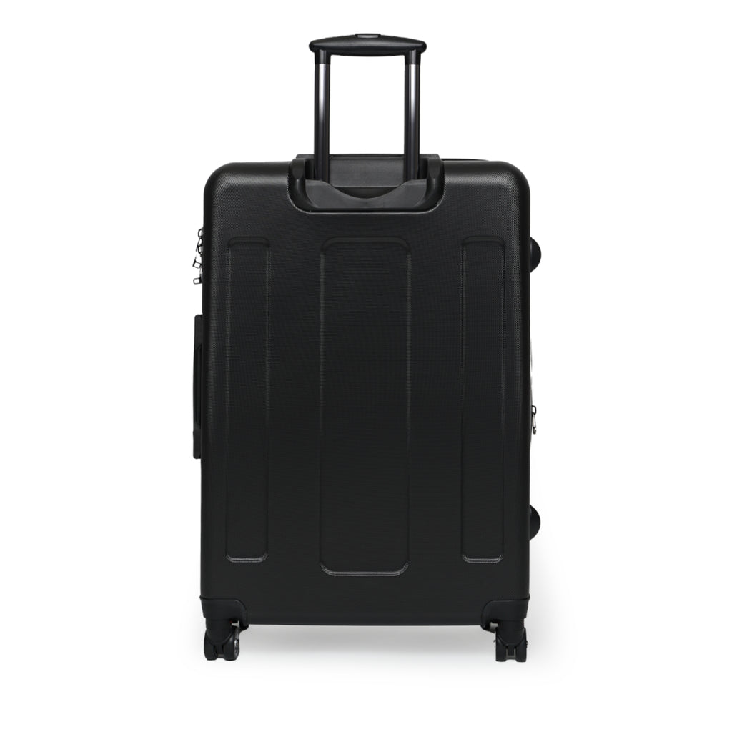 Tropical Abstract Carry-On Suitcase – Colorful Leaf Print Travel Luggage