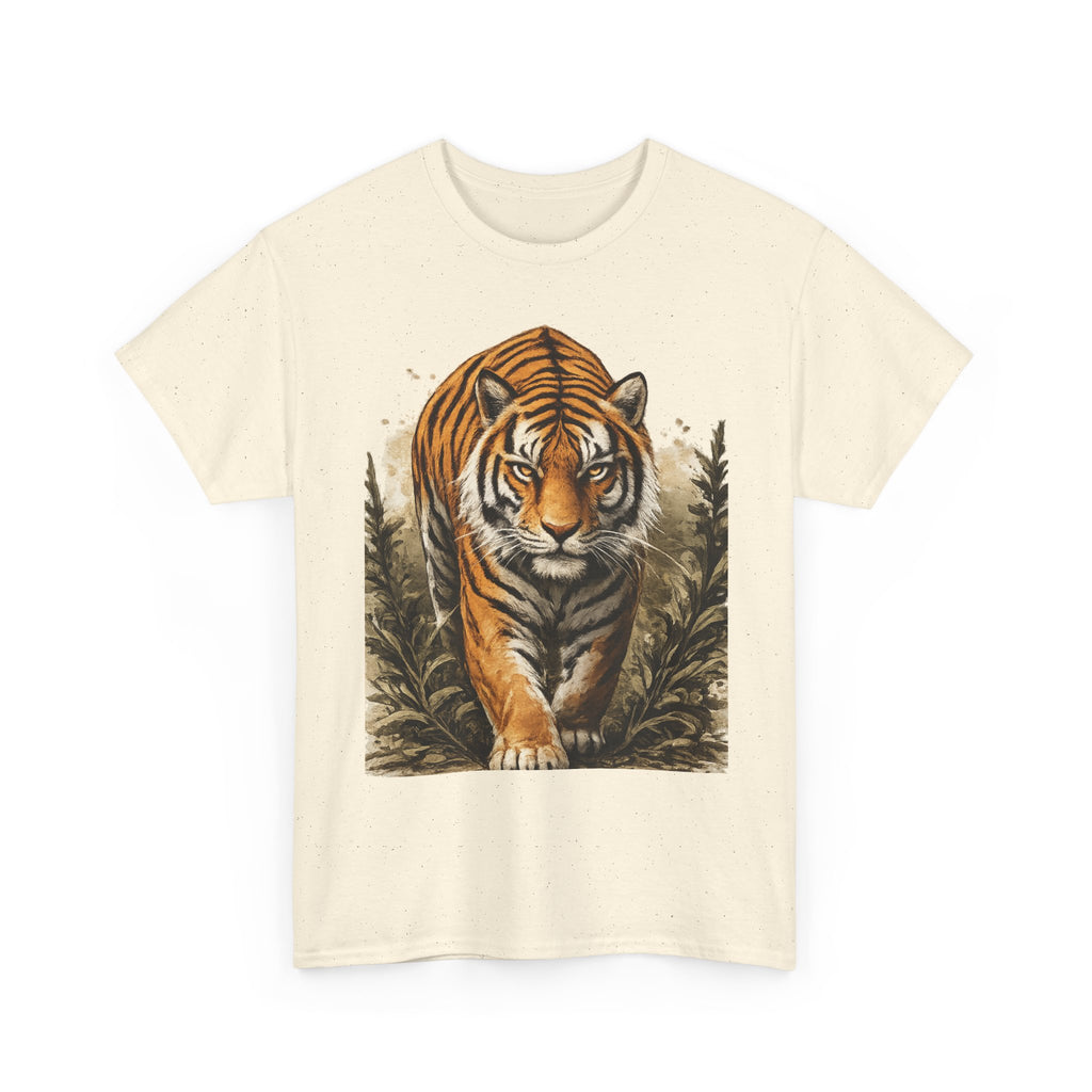 Tiger Stroll Graphic Tee — Majestic Tiger Vintage-Style T-Shirt