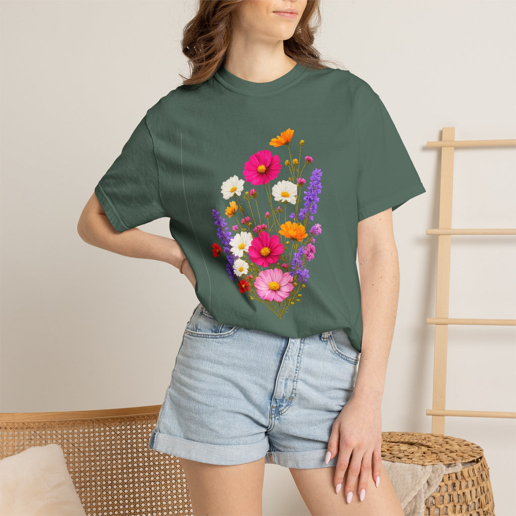 Floral Bouquet T-Shirt — Vintage Wildflower Garden Tee
