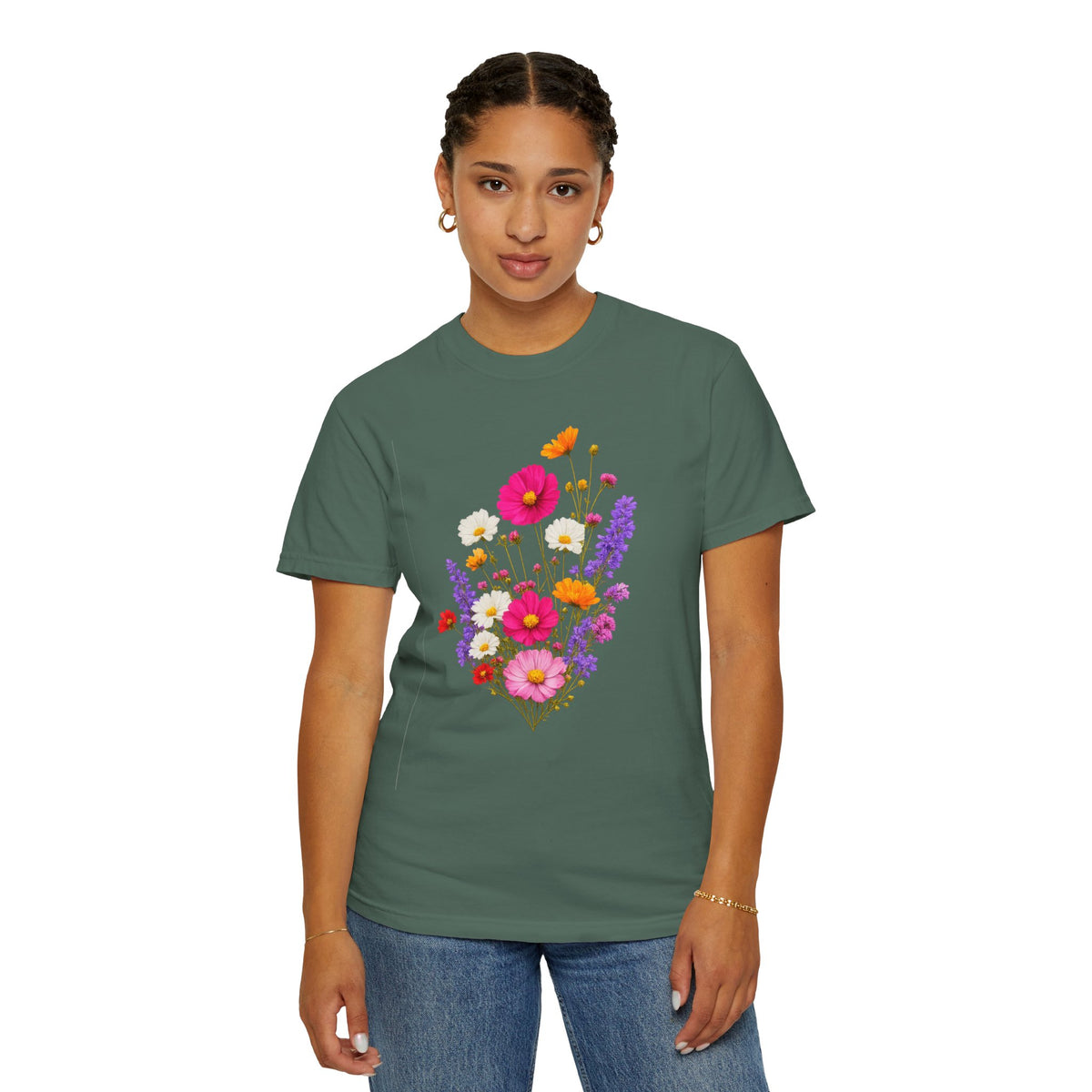 Floral Bouquet T-Shirt — Vintage Wildflower Garden Tee