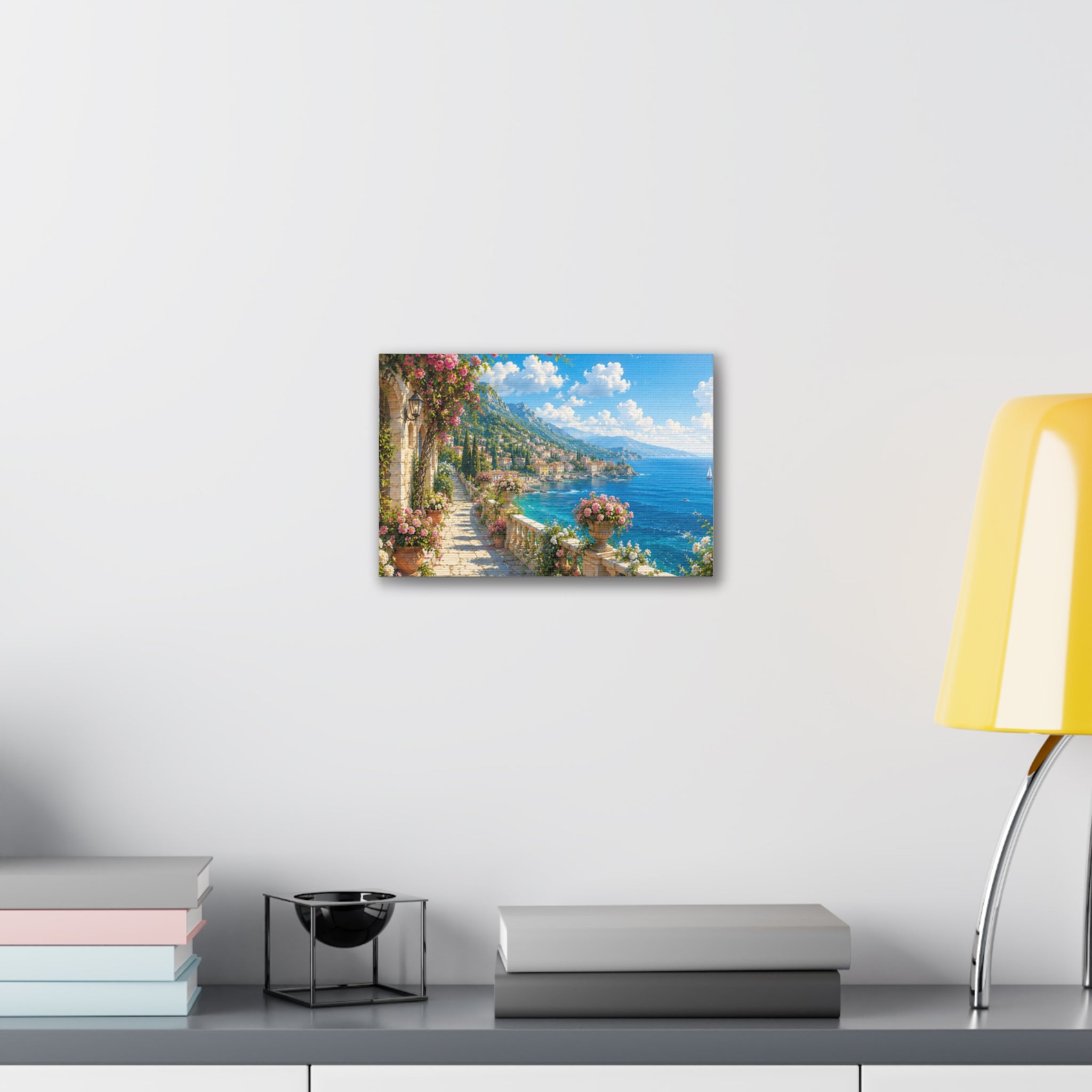 Canvas Print — Mediterranean Seaside Terrace Wall Art