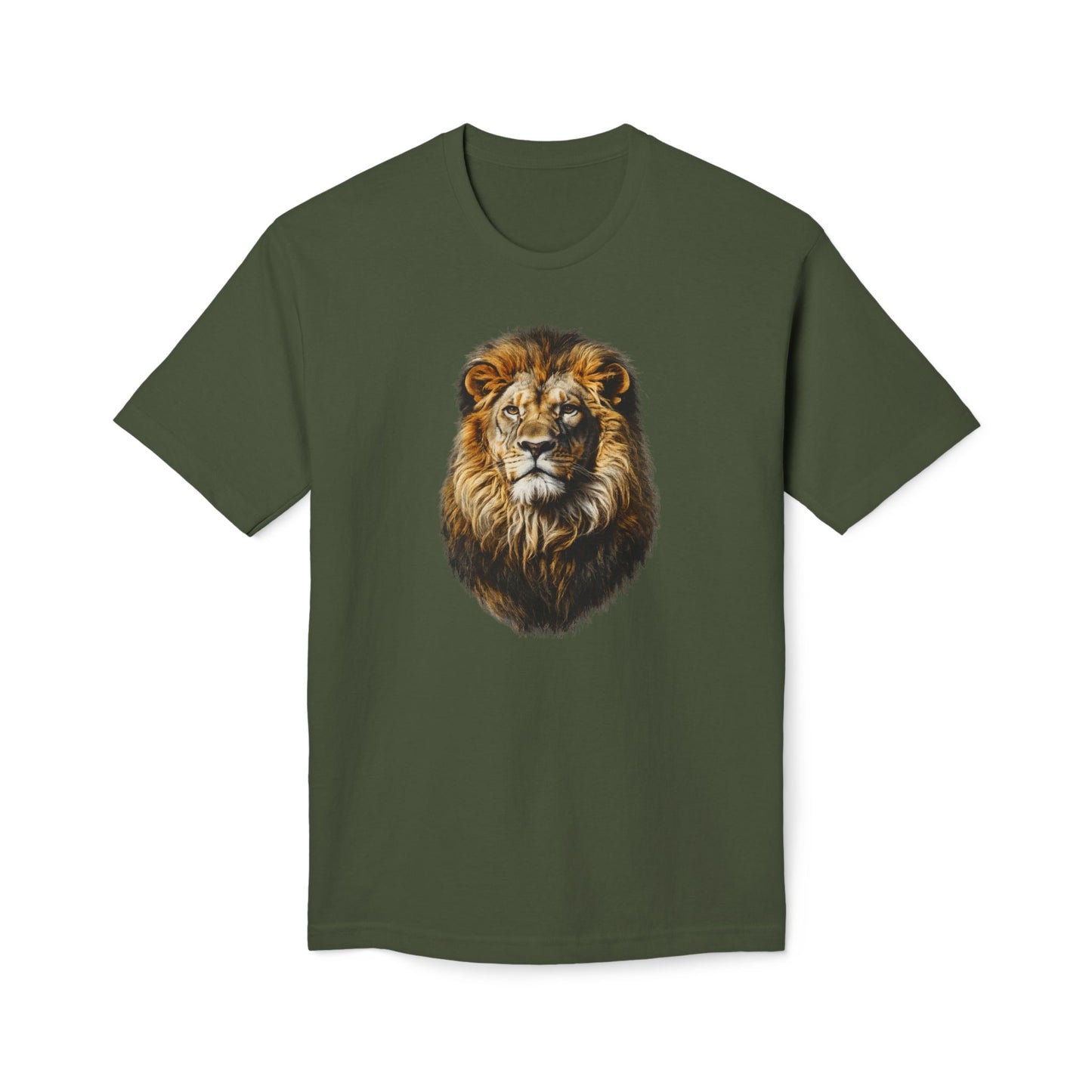 Lion Head Graphic T-Shirt – Majestic Wildlife Tee