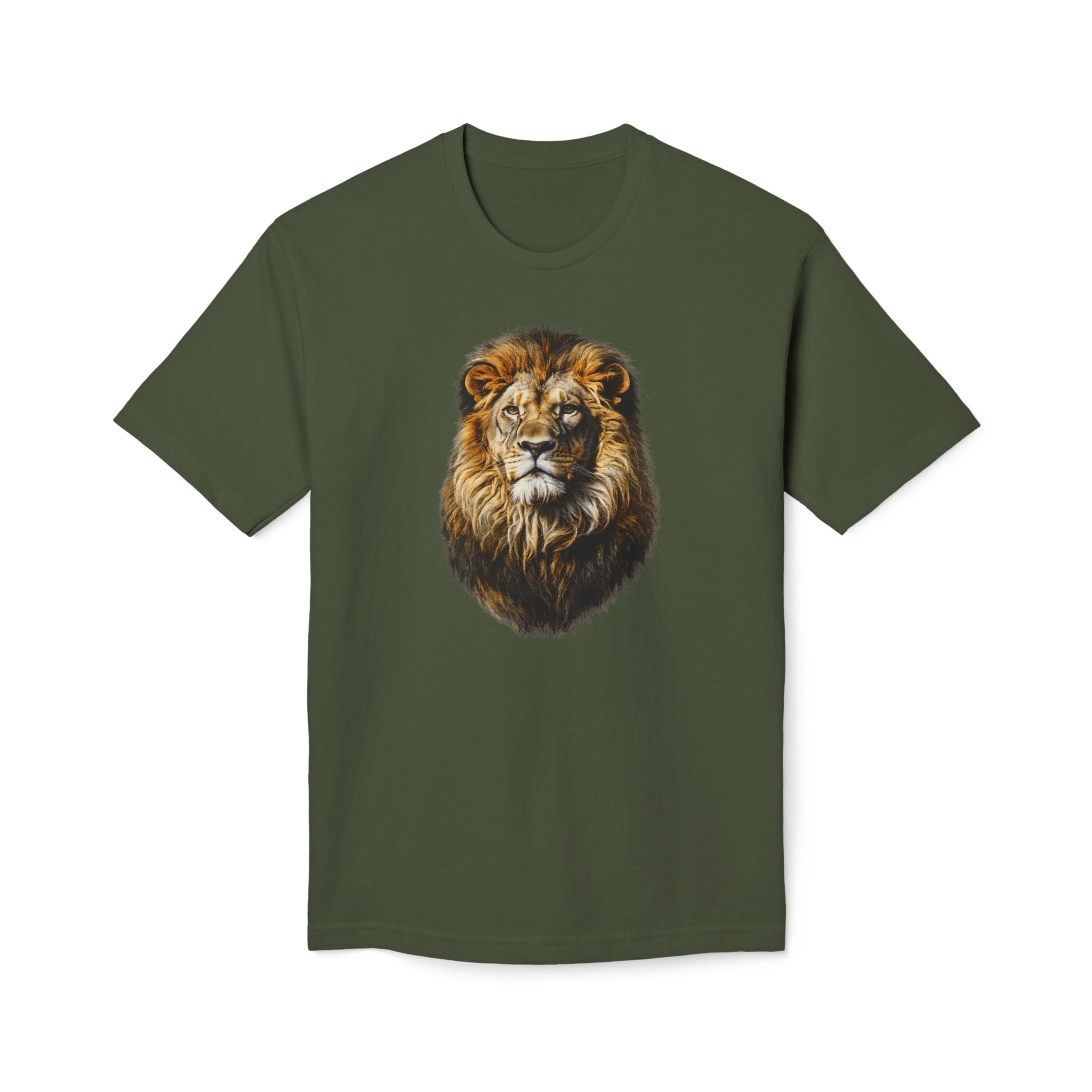 Lion Head Graphic T-Shirt – Majestic Wildlife Tee