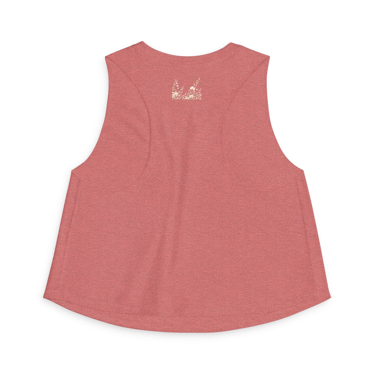 Floral Vines Women's Crop Top — Soft Peach Blossom Tank