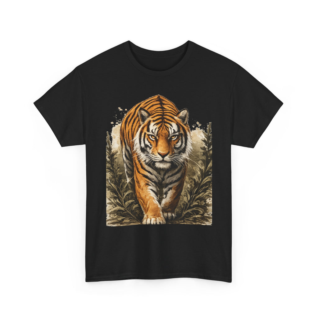 Tiger Stroll Graphic Tee — Majestic Tiger Vintage-Style T-Shirt