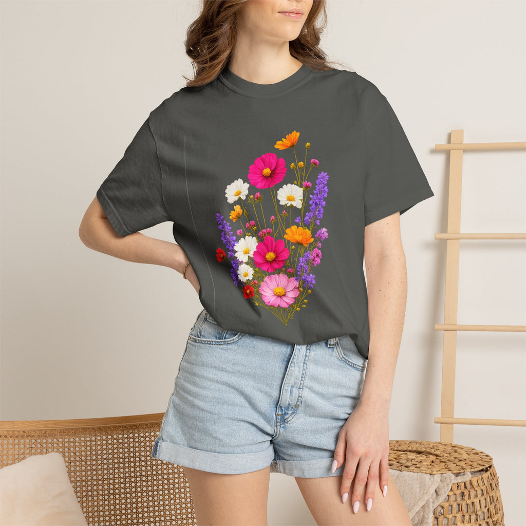 Floral Bouquet T-Shirt — Vintage Wildflower Garden Tee