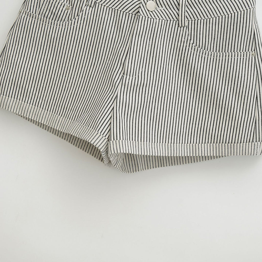 Striped low waisted jeans for women