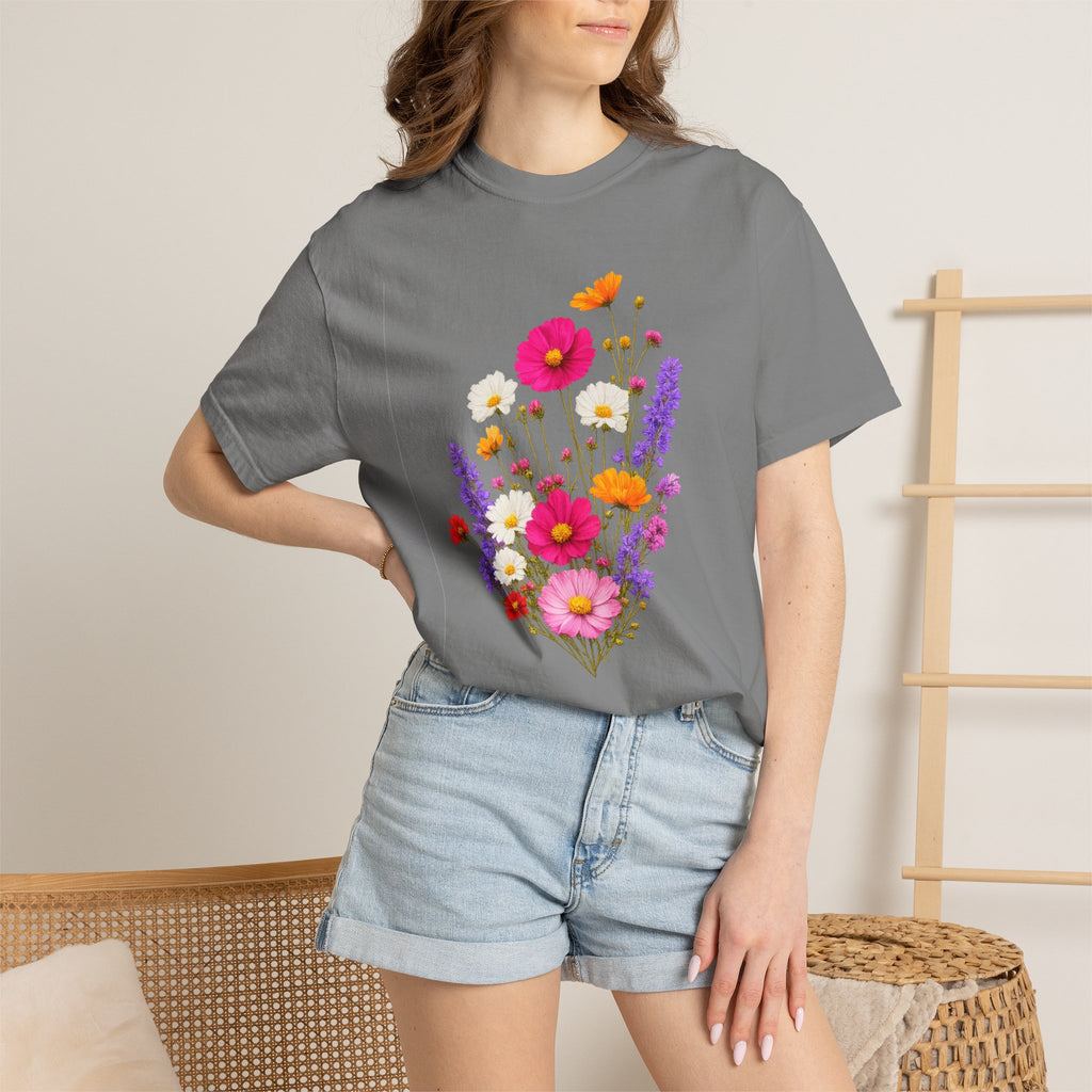 Floral Bouquet T-Shirt — Vintage Wildflower Garden Tee